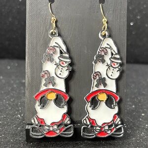 Snowman Gnome Christmas Earrings 🎄✨